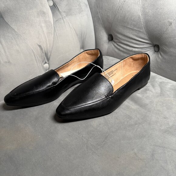 NWT A New Day Black Faux Leather Loafers with Memory Foam – Women’s Size 8 - Picture 4 of 7